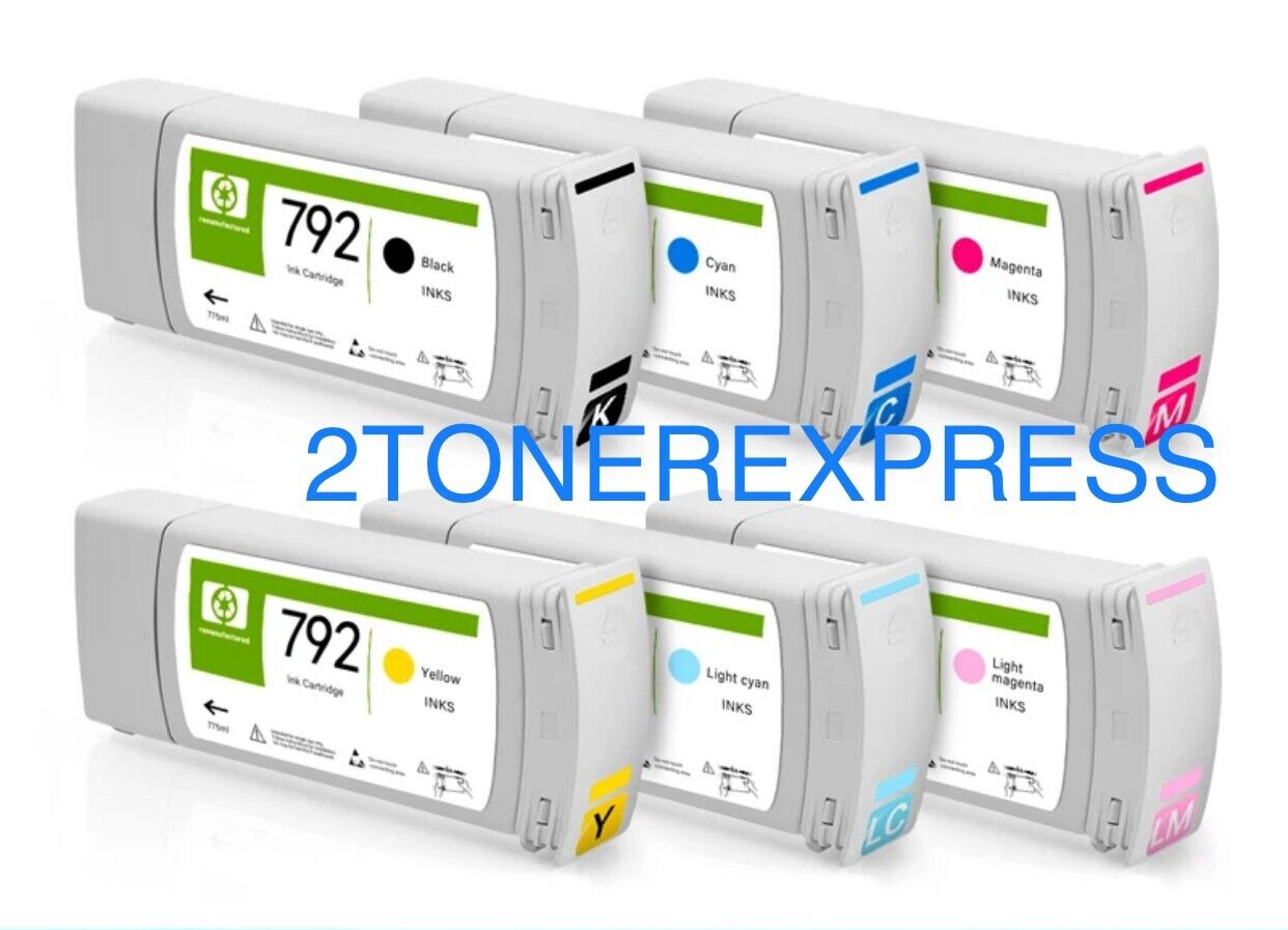 Hp latex compatible 792 6 pieces for L26500 L28500 210 280 2 toner express